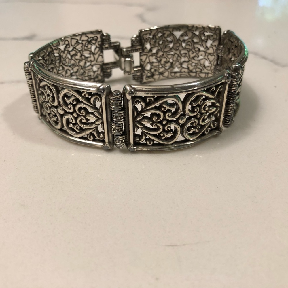 Brighton Lace Heart Bracelet with Clasp Retired